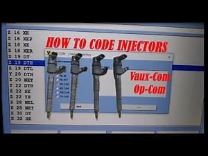 How To Code Diesel Injector With Op-Com Vaux-Com Z19DT Z19DTH engine