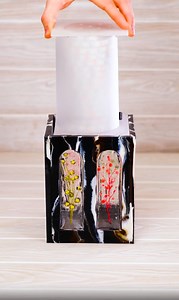 Crafting a Luminaire from Plastic Lids and Epoxy Resin! | 5-Minute Recycle