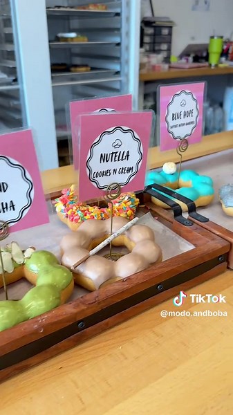 POV: you walked into MoDo at the right time 👀 April specials just dropped 🌸 Featuring our new flavors: 💙 Blue Hope (for a good cause) 🌰 Praline Pecan ⚫ Black Sesame Fresh made daily — come early before we sell out 💕 #mochidonuts #blacksesame #autismawarenessmonth #pralinepecan #lincolnne