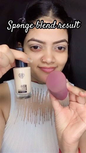 Half face foundation test| sponge vs bare skin #makeupfoundation #foundation #makeuptutorial #viral