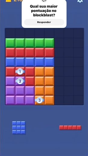 Qua sua maior pontuação no blockblast? #blockblast