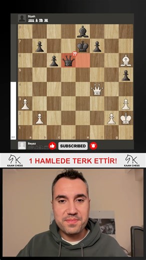 ÇİFT SORUYA KARŞILIK TERK ETTİREN HAMLE! #kaanchess #chess #satranç
