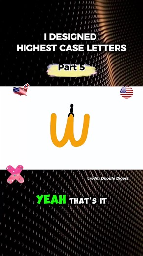 I created a highest case alphabet P5 #aminated #creativedesigns #explained #lettering #stick