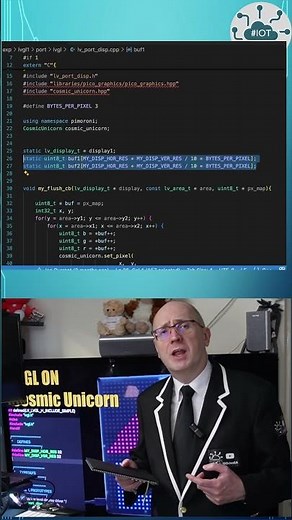 How I Built a Custom Display Driver for LVGL 9.4 #coding #tutorial