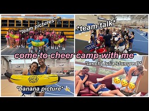 VLOG:come to cheer camp w/me 📣🥰 | prep| packing | shopping|