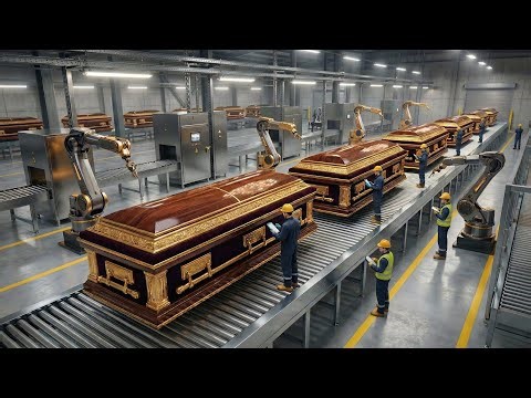 Inside a $20,000 Luxury Casket Factory Crafting the Final Resting Place (Complete Process)