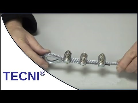 How to Fit Wire Rope Grips onto Steel Cable by TECNI