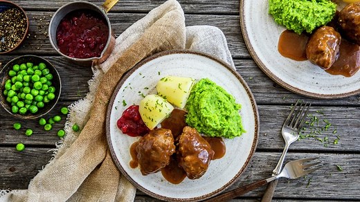 Kjøttkaker med ertepuré