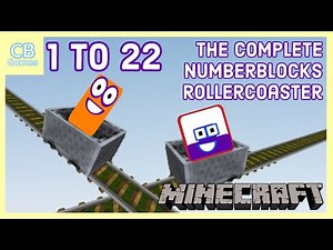 Numberblocks 1 to 22 Rollercoaster! | Numberblocks Minecraft - Giant Numberblocks 1 to 22