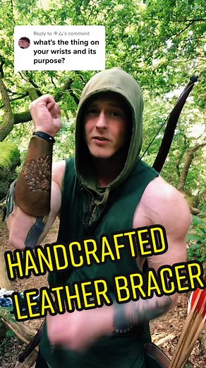 Handcrafted Leather Archery Bracer - Forest Archer Creations