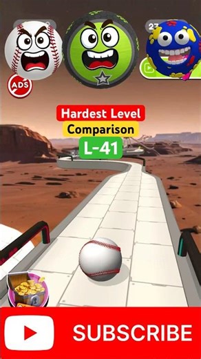 Hardest Levels Comparison | Going Balls Mobile Game | Level 41