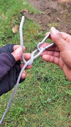 simple knot trick #knot #knottrick #rope #easykhnots #tutorial #handmade #snake #diy #tutorial #asmr