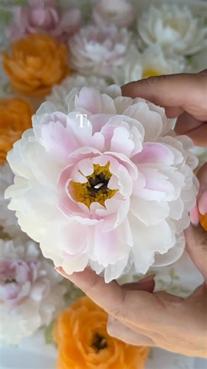 FLOWER CANDLES from Miami | Candle Making Courses | USA on Instagram: "From beeswax to blooming flowers 🌸 Every petal is shaped and built by hand — calm, slow, and deeply meditative. Creating these realistic flower candles has become my favorite form of art and mindfulness. If you’d love to learn how to make them yourself, join my online masterclass “Realistic Flower Candles.” 💬 Write “masterclass” in the comments, and I’ll send you all the details 🌷 @jcandles.flowers #flowercandle #candlemak