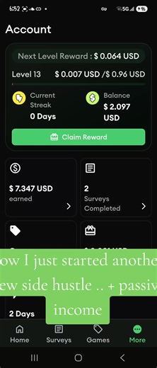 earn REAL money playing games with hey cash! make sure to use code FIERCH when signing up passive income opportunity with referral bonuses #heycash #sidehustles #earnfromhome #fyp #passiveincome