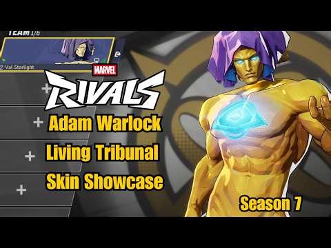 Adam Warlock | Living Tribunal Battle Pass Skin Showcase | Marvel Rivals Gameplay Season 7 EA