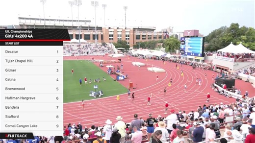 High School Girls' 4x200m Relay 4A, Finals 1