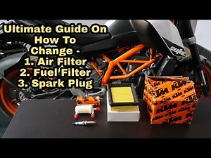 Replacement of the fuel and air filter of the Ktm Duke 125. (with video)