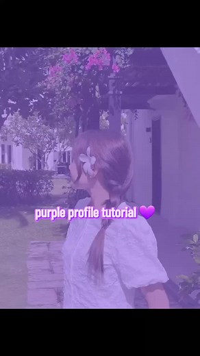 Tutorial sobre imágenes de perfil moradas en TikTok