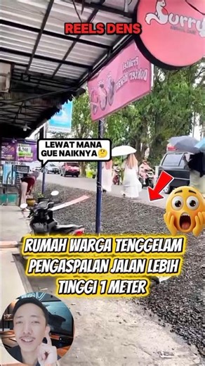 Pengaspalan Jalan Tingginya 1 Meter☝❗❗#shorts #videoshort #viralvideo
