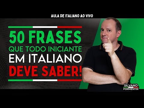 50 frases que todo iniciante em italiano deve saber | Aula de Italiano