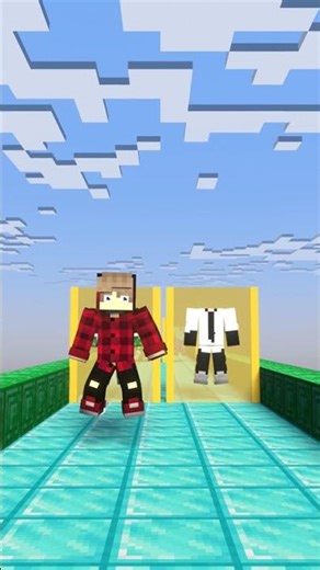Help Steve choose an outfit to wear with Alex #minecraft #shorts