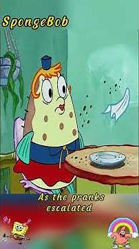 Spongebob SquarePants played with invisible spray in public and ended up with his bottom bare!