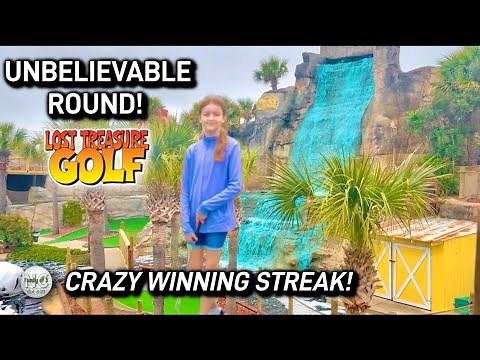 Unbelievable Round with WATERFALLS 💦 and Mini Golf!⛳️ Crazy Winning Streak! #minigolf