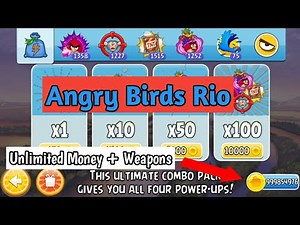 Angry Birds Rio Mod | Unlimited Money + Weapons | Ehsan MoniTor