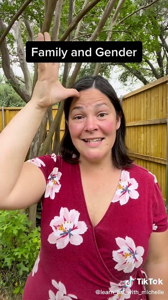 Learn to use the gender neutral versions of family signs! #learnaslwithmichelle #learnsignlanguage #signlanguage #asl #learnsomethingnew #familyaslsupport #encourageparents #familymeanseverything