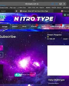 Nitro Type INFINITE NITROS (tutorial at 50 subs)