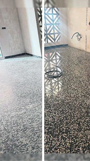 Before 👉 After FK2 - Floor Crystallization