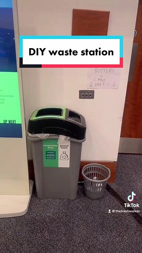 DIY waste station @tedtoks 💚 #tedcountdown #ted #recycle #trash #compost #climatechange #climateaction #eco #ecofriendly #sustainable #plastic #diy