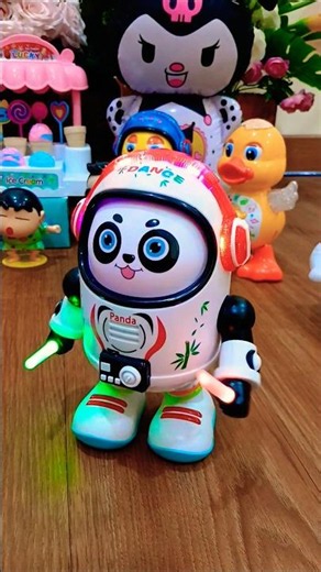 Energetic Space Panda Dancing to A Ram Sam Sam! 🐼🚀🎶 #youtubeshorts #trending #toys