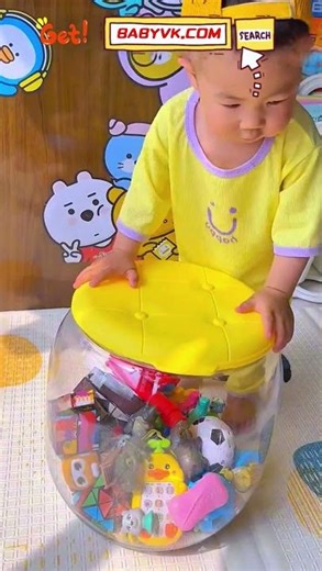 Kids Clear Toy Storage Bench: Sit, Store & Decorate Your Baby’s Space #BabyCare #Storage