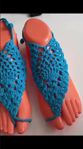 Crochet Barefoot Sandals Pattern PDF, Boho Foot Jewelry Design, Summer Beach Accessory