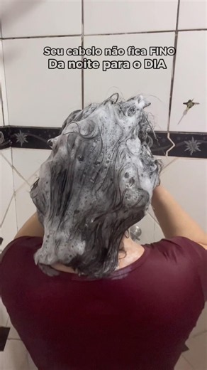 Seu cabelo não fica fino da noite pro dia …