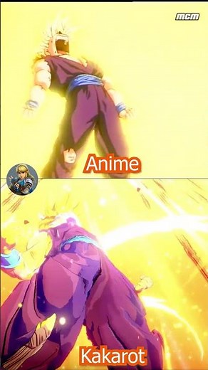 Gohan SSJ2 Transformation | Kakarot vs Anime 🔥 #Shorts #GohanSSJ2 #DBZKakarot #DragonBallZ