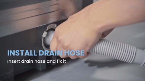 Midea Portable Washing Machine, 0.9 cu. ft with 6 Cycles, Drum Clean, Quick, Stainless Steel Tub, Transparent Lid, LED Display Washing Machine, White