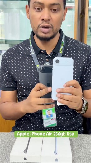 📍 Apple iPhone Air 256GB USA 🇺🇸 Super Slim • Just Like New • Full Box 🔥 Ready Stock • Best Price 🔥 Details: • 256GB USA (Cycle -13/63 Time) • Super Slim & Like New • Full Box Original Accessories 💰 Price — Inbox/Call ♻️ Exchange Possible 💳 EMI Available 🚚 Delivery Outside Dhaka 📍 Phonefinity Shop No: 533,534. Level: 5, Shymoli Square Shopping Mall, Shymoli, Dhaka, ☎️01754298787, 01842200533,01993350533. #AppleiPhoneAir #iPhoneAir256GB #USAVersion #SuperSlimiPhone #Phonefinity #BestPrice