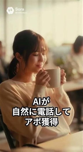 AIが自然に電話してアポ獲得