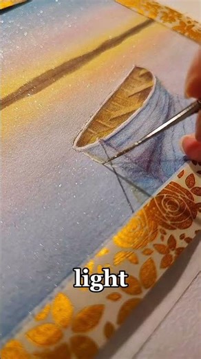 This Watercolor Painting Literally Sparkles to Life