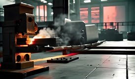 Dynamic Molten Metal Forging in Action: Industrial Power in Motion Stock Footage - Video of industrial, process: 411732234