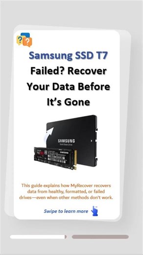 Samsung SSD T7 Data Recovery: How to Get Back Lost Files!#samsungtips