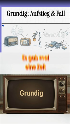 Marc St on Instagram: "Grundig: Der tiefe Fall einer deutschen Ikone – Warum das „Beste“ nicht reichte! Es gab eine Zeit, in der der Name Grundig in fast jedem deutschen Wohnzimmer präsent war – ein echtes Synonym für Qualität und das deutsche Wirtschaftswunder. Doch wie konnte ein Imperium, das 1979 seinen absoluten Höhepunkt erreichte, so dramatisch scheitern? In diesem Video werfen wir einen Blick auf die faszinierende Geschichte von Max Grundig, der 1946 inmitten von Trümmern mit einer genia