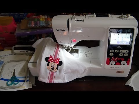 Brother Disney PE550D Embroidery Machine Review Tutorial! Adorable & Inexpensive!