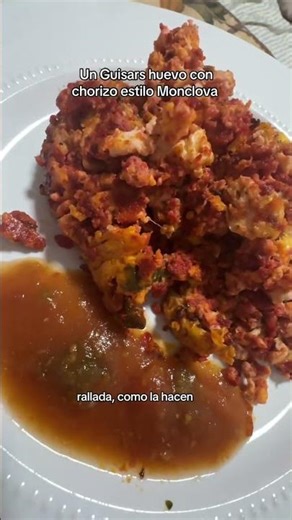 #UnGuisars Huevo con chorizo estilo Monclova #marioluna #huevoconchorizo #tortillasdeharina