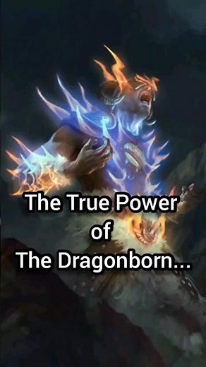 The True Power of The Dragonborn... #skyrim #tes #gaming #elderscrolls #lore #dragonborn #Bethesda