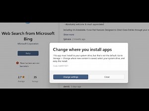 Fix Web Search from Microsoft Bing Not Updating Error Code 0x80073D21 On Microsoft Store