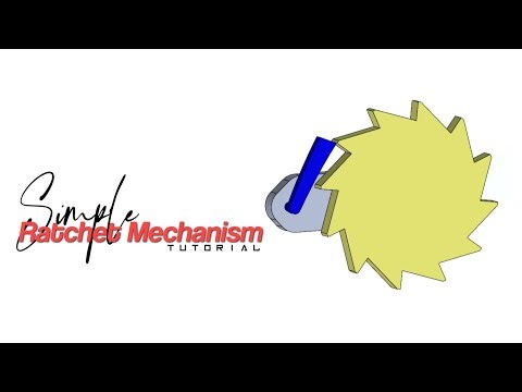 Simple Ratchet Mechanism SolidWorks Tutorial with Motion Study