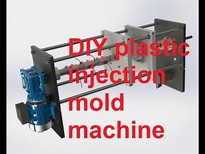 DIY All-electric plastic injection molding machine.